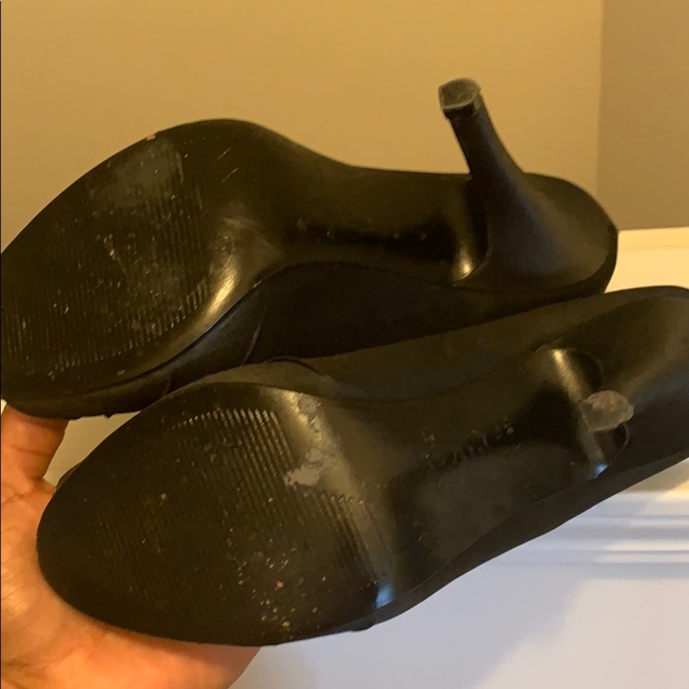 Black fabric heels - Picture 2 of 3